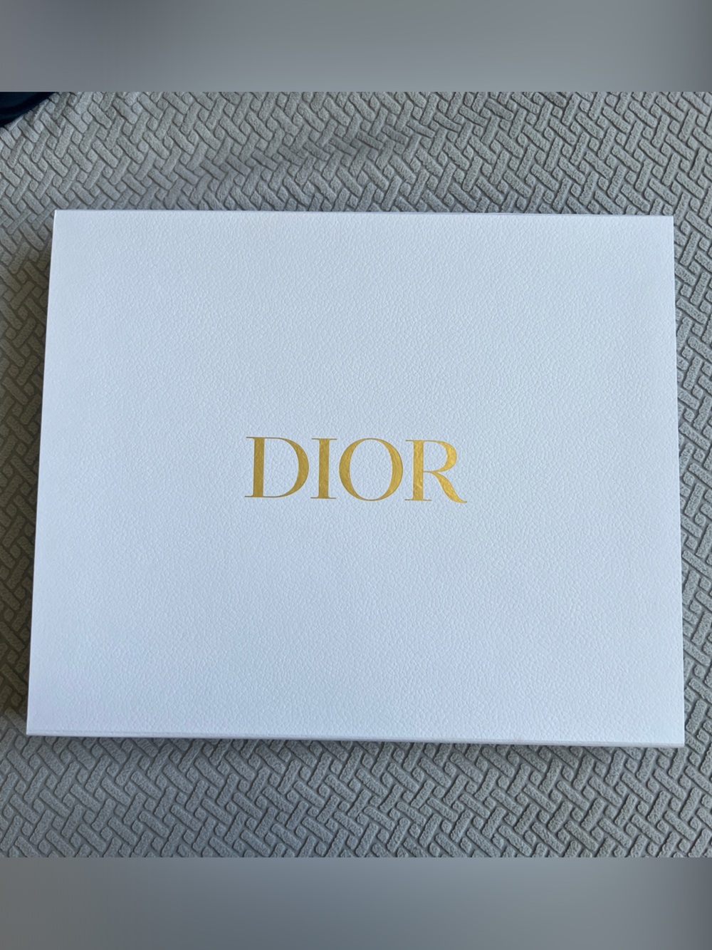 Dior White Box with Gold Logo